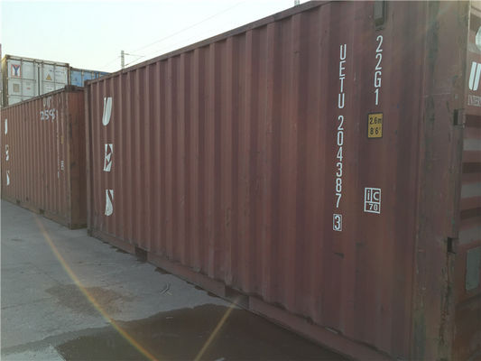 Çin Transport Çelik Kullanılmış Metal Depolama Konteynerleri Dara Ağırlığı 2200kg Tedarikçi